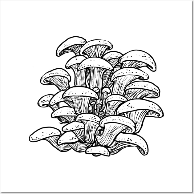 Oyster Mushrooms Wall Art by mycologist